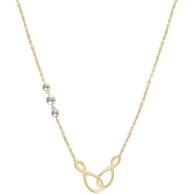 Brosway, Collier, Stylish Gold Plated Infinity Ribbon Necklace BBN10, (Or jaune) - Publicité Brosway, Collier, Stylish Gold Plated Infinity Ribbon Necklace BBN10, (Or jaune) - Publicité