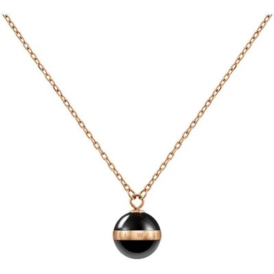 Daniel Wellington, Collier, Aspiration Collier Rose Or Noir, (Acier inoxydable, Émail, 49 cm) - Publicité Daniel Wellington, Collier, Aspiration Collier Rose Or Noir, (Acier inoxydable, Émail, 49 cm) - Publicité