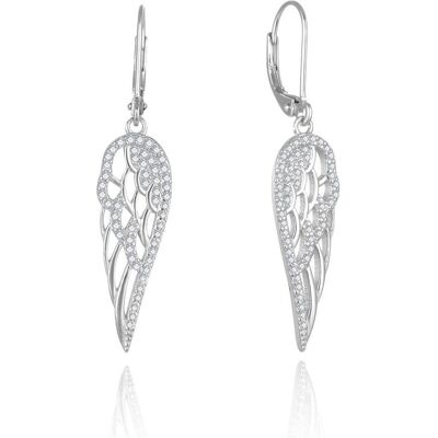 Beneto, Boucles d'oreilles, Argent dangling earrings ailes d'ange AGUC2613 (L), (Argent) - Publicité Beneto, Boucles d'oreilles, Argent dangling earrings ailes d'ange AGUC2613 (L), (Argent) - Publicité