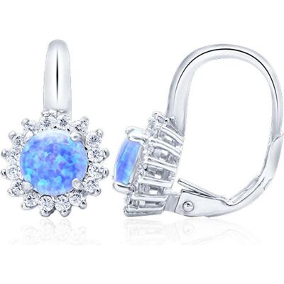 Beneto, Boucles d'oreilles, Boucles d'oreilles en argent avec cristaux opalescents AGUC1204 (L), (Argent) - Publicité Beneto, Boucles d'oreilles, Boucles d'oreilles en argent avec cristaux opalescents AGUC1204 (L), (Argent) - Publicité