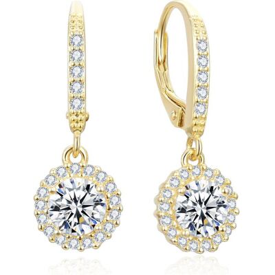 Beneto, Boucles d'oreilles, Půvabnà pozlacenà náuÅnice se zirkony AGUC3293-GOLD - Publicité Beneto, Boucles d'oreilles, Půvabnà pozlacenà náuÅnice se zirkony AGUC3293-GOLD - Publicité