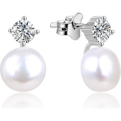 Beneto, Boucles d'oreilles, StÅ™ÃÃÃà náuÅnice s pravými perlami TAGUP1649P, (Argent) - Publicité Beneto, Boucles d'oreilles, StÅ™ÃÃÃà náuÅnice s pravými perlami TAGUP1649P, (Argent) - Publicité