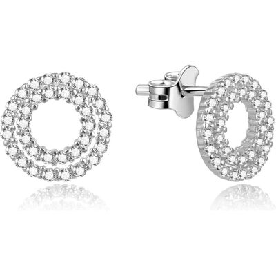 Beneto, Boucles d'oreilles, Střà brà "ler náuÅnice se zirkony AGUP1572, (Argent) - Publicité Beneto, Boucles d'oreilles, Střà brà "ler náuÅnice se zirkony AGUP1572, (Argent) - Publicité