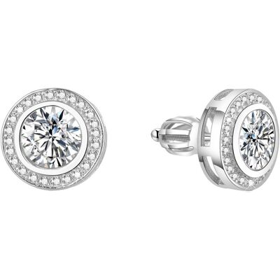 Beneto, Boucles d'oreilles, Boucles d'oreilles en argent avec zircons TAGUP1588S (L), (Argent) - Publicité Beneto, Boucles d'oreilles, Boucles d'oreilles en argent avec zircons TAGUP1588S (L), (Argent) - Publicité