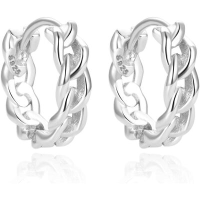 Beneto, Boucles d'oreilles, Boucles d'oreilles originales rondes en argent AGUC2121L, (Argent) - Publicité Beneto, Boucles d'oreilles, Boucles d'oreilles originales rondes en argent AGUC2121L, (Argent) - Publicité