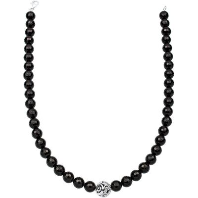 Elli, Collier, Womens Necklace Ornament Gemstone Necklace 925 Silver Onyx Black 0103240215, (Argent sterling 925, 45 cm) - Publicité Elli, Collier, Womens Necklace Ornament Gemstone Necklace 925 Silver Onyx Black 0103240215, (Argent sterling 925, 45 cm) - Publicité