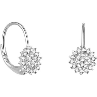 Beneto, Boucles d'oreilles, Beaux boucles d'oreilles en argent avec zircons scintillants AGUC2265 (L), (Argent) - Publicité Beneto, Boucles d'oreilles, Beaux boucles d'oreilles en argent avec zircons scintillants AGUC2265 (L), (Argent) - Publicité