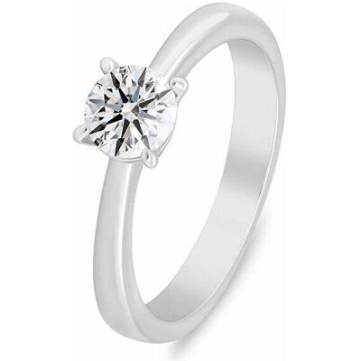 Brilio, Bague, Silver - Silver engagement ring with cubic zirconia RI157W - Circuit: 56 mm, (56, Argent 925) - Publicité Brilio, Bague, Silver - Silver engagement ring with cubic zirconia RI157W - Circuit: 56 mm, (56, Argent 925) - Publicité