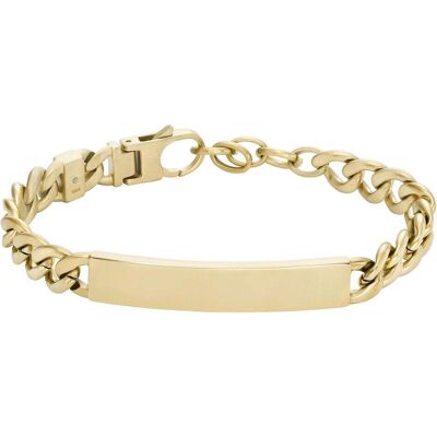 Fossil, Bracelet, Engravables, (18.50 cm, Acier inoxydable) - Publicité Fossil, Bracelet, Engravables, (18.50 cm, Acier inoxydable) - Publicité