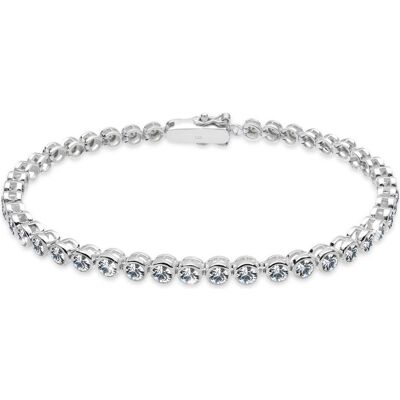 Elli, Bracelet, Tennisarmband mit Kristallen, (19 cm, Argent Sterling) - Publicité Elli, Bracelet, Tennisarmband mit Kristallen, (19 cm, Argent Sterling) - Publicité