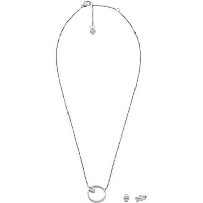 Skagen, Parure, Kariana Gift Set, Argent, Transparent, (Acier inoxydable, Verre) - Publicité Skagen, Parure, Kariana Gift Set, Argent, Transparent, (Acier inoxydable, Verre) - Publicité