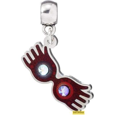 Harry Potter, Pendentif, : Luna Lovegood - Lunettes, (Plaqué argent) - Publicité Harry Potter, Pendentif, : Luna Lovegood - Lunettes, (Plaqué argent) - Publicité
