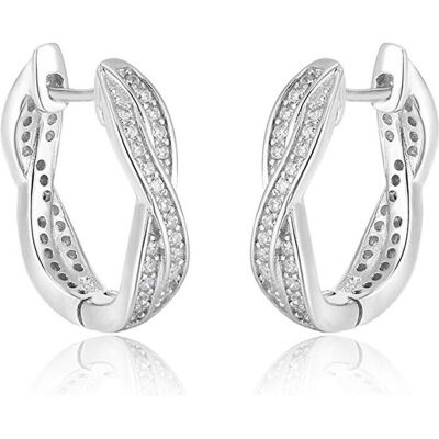 Beneto, Boucles d'oreilles, Boucles d'oreilles rondes en argent AGU1201 (L), (Argent) - Publicité Beneto, Boucles d'oreilles, Boucles d'oreilles rondes en argent AGU1201 (L), (Argent) - Publicité