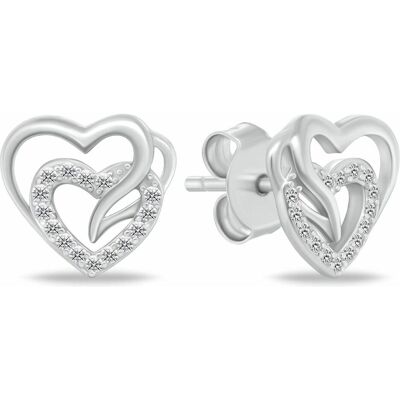 Brilio, Boucles d'oreilles, Silver - Charmant long bicolor earrings with flowers K EA1118W, (Argent) - Publicité Brilio, Boucles d'oreilles, Silver - Charmant long bicolor earrings with flowers K EA1118W, (Argent) - Publicité