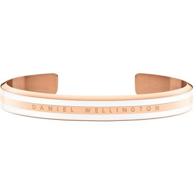 Daniel Wellington, Bracelet, Classic Slim Bracelet Satin Blanc Or Rose M, (Acier inoxydable, Émail) - Publicité Daniel Wellington, Bracelet, Classic Slim Bracelet Satin Blanc Or Rose M, (Acier inoxydable, Émail) - Publicité