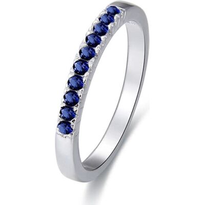 Beneto, Bague, Bague argentée avec zircons AGG327 - Circuit : 62 mm (L), (62) - Publicité Beneto, Bague, Bague argentée avec zircons AGG327 - Circuit : 62 mm (L), (62) - Publicité