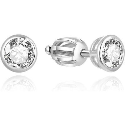 Beneto, Boucles d'oreilles, Boucles d'oreilles minimalistes en argent AGUP1707S (L) - Publicité Beneto, Boucles d'oreilles, Boucles d'oreilles minimalistes en argent AGUP1707S (L) - Publicité