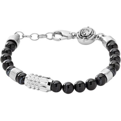 Diesel Bracelet, Perles, (20 cm, Acier inoxydable) - Publicité Diesel Bracelet, Perles, (20 cm, Acier inoxydable) - Publicité