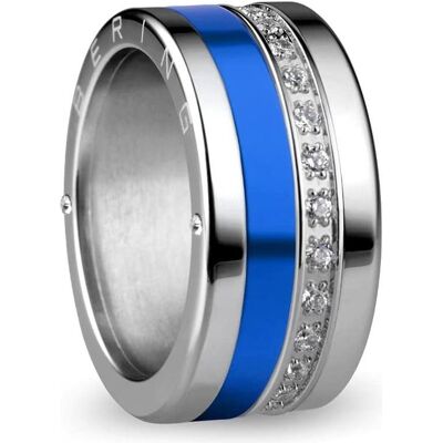 Bering, Bague, Interchangeable ring combination for women in silver and blue with unique twist change system Amur, (7) - Publicité Bering, Bague, Interchangeable ring combination for women in silver and blue with unique twist change system Amur, (7) - Publicité