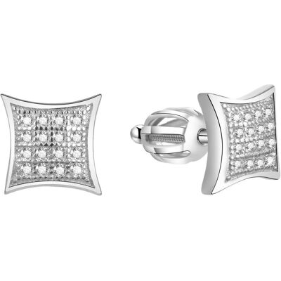 Beneto, Boucles d'oreilles, Boucles d'oreilles en argent avec zircons AGUP1630S (L), (Argent) - Publicité Beneto, Boucles d'oreilles, Boucles d'oreilles en argent avec zircons AGUP1630S (L), (Argent) - Publicité