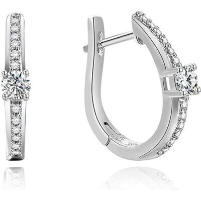 Beneto, Boucles d'oreilles, Boucles d'oreilles rondes en argent AGUC185 (L) - Publicité Beneto, Boucles d'oreilles, Boucles d'oreilles rondes en argent AGUC185 (L) - Publicité