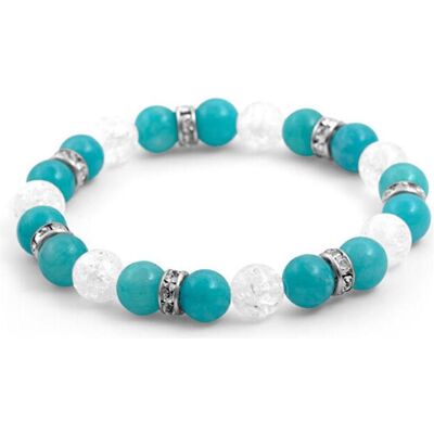 Beneto, Bracelet, Bracelet de perles en calcite et cristal MINK72 / 18 (L), (calcite, Cristallin) - Publicité Beneto, Bracelet, Bracelet de perles en calcite et cristal MINK72 / 18 (L), (calcite, Cristallin) - Publicité