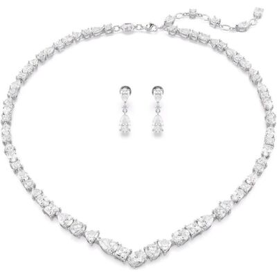 Swarovski, Parure, Ensemble Mesmera, Argent, (Métal Swarovski) - Publicité Swarovski, Parure, Ensemble Mesmera, Argent, (Métal Swarovski) - Publicité