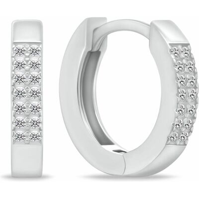 Brilio, Boucles d'oreilles, Argent - Boucles d'oreilles rondes intemporelles en argent EA342W, (EA342W argent) - Publicité Brilio, Boucles d'oreilles, Argent - Boucles d'oreilles rondes intemporelles en argent EA342W, (EA342W argent) - Publicité