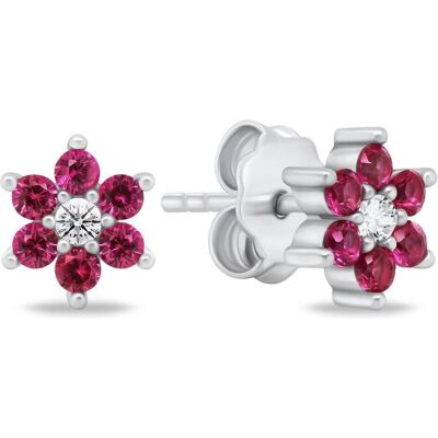 Brilio, Boucles d'oreilles, Charmante Silberohrringe mit fuchsiafarbenen Zirkonen EA846WR, (Argent) - Publicité Brilio, Boucles d'oreilles, Charmante Silberohrringe mit fuchsiafarbenen Zirkonen EA846WR, (Argent) - Publicité