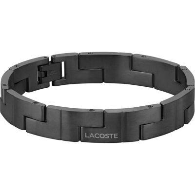 Lacoste, Bracelet, - Fashion steel bracelet for men 2040222, (Acier inoxydable, revêtement ionique noir) - Publicité Lacoste, Bracelet, - Fashion steel bracelet for men 2040222, (Acier inoxydable, revêtement ionique noir) - Publicité