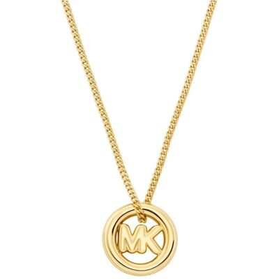 Michael Kors, Collier, Halskette Kors MK Vergoldet, (Acier inoxydable, Laiton) - Publicité Michael Kors, Collier, Halskette Kors MK Vergoldet, (Acier inoxydable, Laiton) - Publicité