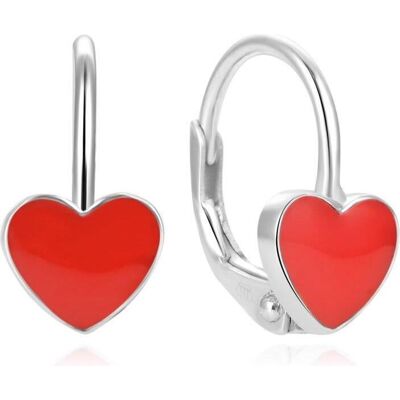 Beneto, Boucles d'oreilles, Boucles d'oreilles en argent pour filles avec coeurs AGUC1290DL pour les enfants, (Argent) - Publicité Beneto, Boucles d'oreilles, Boucles d'oreilles en argent pour filles avec coeurs AGUC1290DL pour les enfants, (Argent) - Publicité