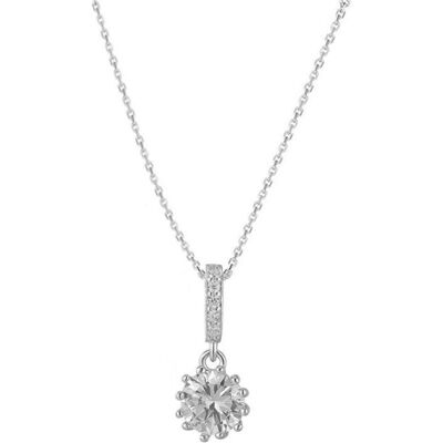Beneto, Collier, Collier en argent avec zircons AGS1142 / 47, (Argent) - Publicité Beneto, Collier, Collier en argent avec zircons AGS1142 / 47, (Argent) - Publicité
