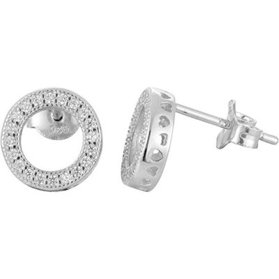 Beneto, Boucles d'oreilles, Boucles d'oreilles en argent avec cristaux AGUP917 - Publicité Beneto, Boucles d'oreilles, Boucles d'oreilles en argent avec cristaux AGUP917 - Publicité