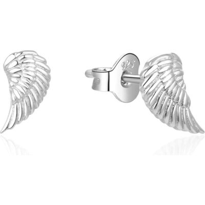 Beneto, Boucles d'oreilles, Belles boucles d'oreilles argent ailes d'ange AGUP728L, (Argent) - Publicité Beneto, Boucles d'oreilles, Belles boucles d'oreilles argent ailes d'ange AGUP728L, (Argent) - Publicité