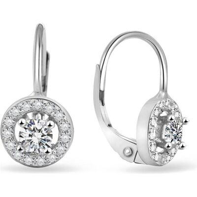 Beneto, Boucles d'oreilles, Boucles d'oreilles en argent scintillant avec zircons AGUC2700 (L), (Argent) - Publicité Beneto, Boucles d'oreilles, Boucles d'oreilles en argent scintillant avec zircons AGUC2700 (L), (Argent) - Publicité