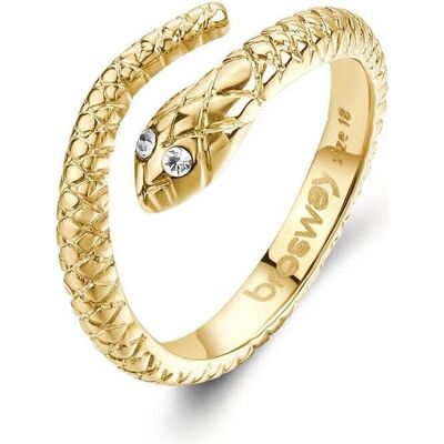 Brosway, Bague, Original Gold Plated Ring Snake Chakra Bhkr006, (52) - Publicité Brosway, Bague, Original Gold Plated Ring Snake Chakra Bhkr006, (52) - Publicité