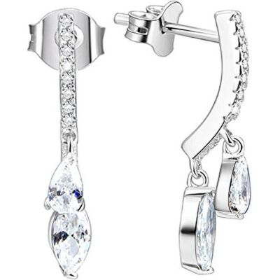 Beneto, Boucles d'oreilles, Boucles d'oreilles en argent avec cristaux AGUP1150 - Publicité Beneto, Boucles d'oreilles, Boucles d'oreilles en argent avec cristaux AGUP1150 - Publicité