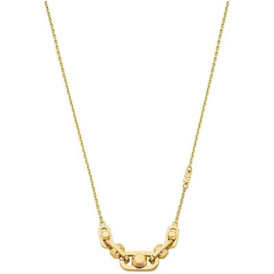 Michael Kors, Collier, Astor Link Necklace - Modern Gold-Plated, (Or) - Publicité Michael Kors, Collier, Astor Link Necklace - Modern Gold-Plated, (Or) - Publicité