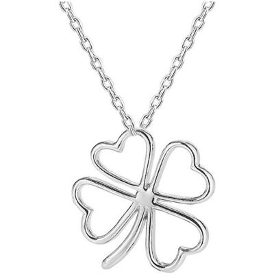 Beneto, Collier, Collier en argent avec une fleur à quatre feuilles AGS780 / 47 (L), (Argent) - Publicité Beneto, Collier, Collier en argent avec une fleur à quatre feuilles AGS780 / 47 (L), (Argent) - Publicité