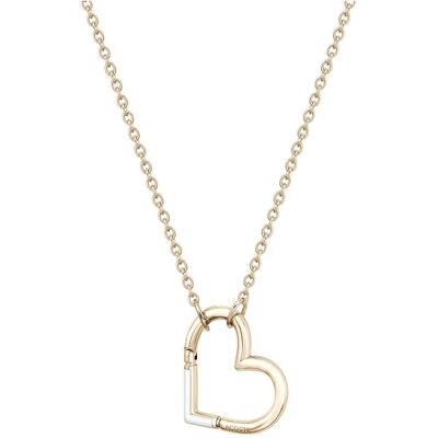 Lacoste, Collier, Romantique collier plaqué or Heart Ines 2040329, (Or) - Publicité Lacoste, Collier, Romantique collier plaqué or Heart Ines 2040329, (Or) - Publicité