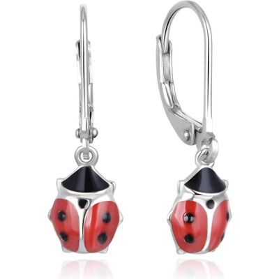 Beneto, Boucles d'oreilles, Cute silver Ladybugs AGUC2618 earrings (L) - Publicité Beneto, Boucles d'oreilles, Cute silver Ladybugs AGUC2618 earrings (L) - Publicité