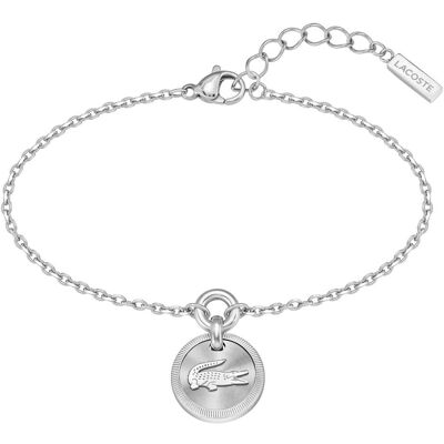 Lacoste, Bracelet, - Fashion steel bracelet with crocodile Memento 2040404, (Acier inoxydable) - Publicité Lacoste, Bracelet, - Fashion steel bracelet with crocodile Memento 2040404, (Acier inoxydable) - Publicité