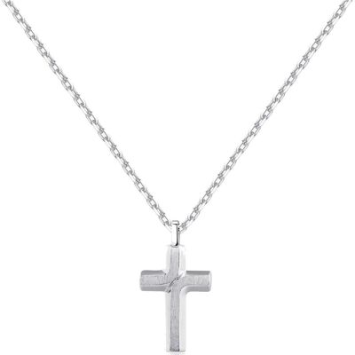 Brosway, Collier, Élégant collier en acier avec un backliner croisé BBC04, (Acier inoxydable) - Publicité Brosway, Collier, Élégant collier en acier avec un backliner croisé BBC04, (Acier inoxydable) - Publicité