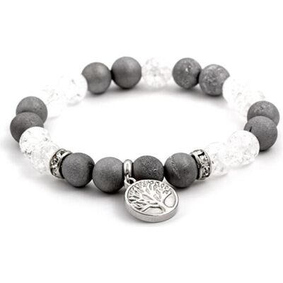 Beneto, Bracelet, Bracelet agate et perles en cristal MINK76 / 17, (Agate, Cristallin) - Publicité Beneto, Bracelet, Bracelet agate et perles en cristal MINK76 / 17, (Agate, Cristallin) - Publicité