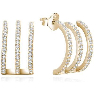Beneto, Boucles d'oreilles, Moustache pozlacené nü¡uÅ¡nice se zirkony AGUP3301-GOLD, (Or) - Publicité Beneto, Boucles d'oreilles, Moustache pozlacené nü¡uÅ¡nice se zirkony AGUP3301-GOLD, (Or) - Publicité