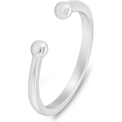 Brilio, Bague, Silver - Minimalist open silver ring RI104W - Circuit : 60 mm, (60, Argent 925) - Publicité Brilio, Bague, Silver - Minimalist open silver ring RI104W - Circuit : 60 mm, (60, Argent 925) - Publicité