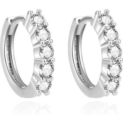 Beneto, Boucles d'oreilles, Timeless hoop earrings avec zirconia AGUC1534 - Publicité Beneto, Boucles d'oreilles, Timeless hoop earrings avec zirconia AGUC1534 - Publicité
