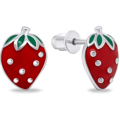 Brilio EA708W - Boucles d'oreilles fraise en argent - Publicité Brilio EA708W - Boucles d'oreilles fraise en argent - Publicité