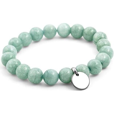 Beneto, Bracelet, Bracelet perlé en jade vert de Malaisie MINK32 / 17, (Jade malaisien) - Publicité Beneto, Bracelet, Bracelet perlé en jade vert de Malaisie MINK32 / 17, (Jade malaisien) - Publicité